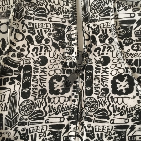 Zoo York reversible zip up hoodie women’s small - Picture 8 of 12